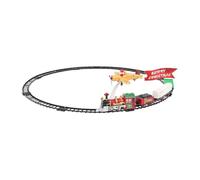 Holyart Pueblos navideños en Miniatura: Tren en Movimiento sobre rieles con LED Blancos cálidos 90 cm