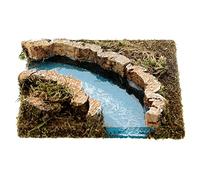Holyart Puentes, Ríos y Empalizadas: Trayecto del río Curva FSC para Pesebre 13x13 cm