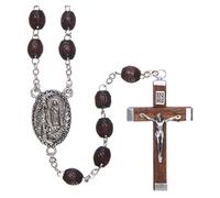 Holyart Rosario Legno Madonna di Lourdes 5 mm palissandro