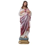 Holyart Sacro Cuore di Gesù 30 cm Gesso madreperlato