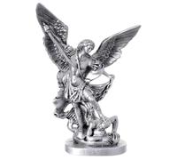 Holyart San Miguel Arcángel Estatua Resina 25 cm Plata