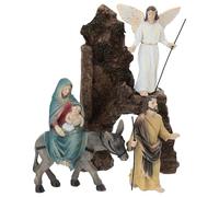 Holyart Set Huida a Egipto 10 cm Resina Pintada belén Pascual