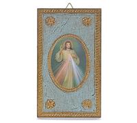 Holyart Stampa su Legno Divina Misericordia 12,5x7,5 cm