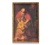 Holyart Stampa su Legno Il Figliol Prodigo di Rembrandt