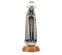 Holyart Statua Madonna di Fatima Aureola ulivo dorata zama 12 cm