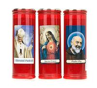 Holyart Vela T50 Cera Amarilla Imagen, Juan Pablo IIAltura: 19.5 cm|Diámetro: 6.5 cm