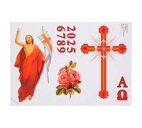 Holyart Velas, cirios, velones: Adhesivos para cirio pascual set A, Set A