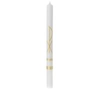 Holyart Velas, cirios, velones: Cirio bautismal Monograma Cristo 400x30 mm