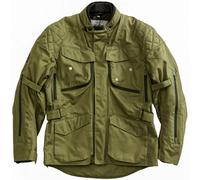 HolyFreedom Explorer Chaqueta textil de motocicleta, Verde Militar, Talla S