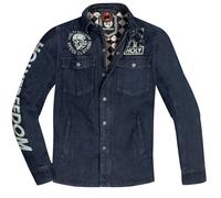 HolyFreedom Genoa Stampato Chaqueta textil de motocicleta, azul, tamaño XL para Hombres