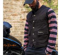 HolyFreedom Gilet Denim Chaleco, negro, tamaño S