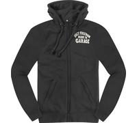HolyFreedom Japan Dream Sudadera con capucha Zip de motocicleta, Negro/Blanco, Talla M