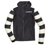 HolyFreedom Prison Cordura Chaqueta de lluvia, negro-blanco, tamaño L para Hombres