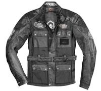 HolyFreedom Quattro TL chaqueta de cuero / textil para motocicleta, negro, Talla L