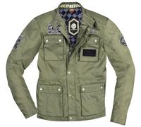 HolyFreedom Quattro Waxed Chaqueta textil de motocicleta, Caqui, Talla M