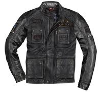 HolyFreedom Quattro Waxed Chaqueta textil de motocicleta, negro, tamaño S para Hombres