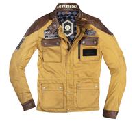 HolyFreedom Quattro Waxed Evo Chaqueta textil de motocicleta, Marrón claro, Talla S
