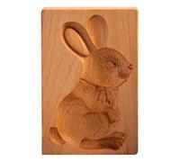 Holz-Keksform 3D - Traditionelle Ausstechform aus Hollz - Backform Pressform für Kekse & Kuchen - Handgeschnitzte Teigform fürr Gebäck - Keksstempel Vintage Holzform füor Plätzchen