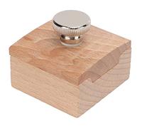 Holz Schleifblock Abrasionsbeständig Buchenholz Kantenband Polieren Schleifpapier Halter Handgemachte Leder Werkzeuge für Lederbearbeitung und Holzveredelung Christmas Gifts (Cuadrada)