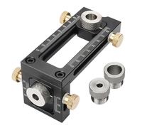 Holzarbeitungs Bohrführung Locher Locator 2-in-1-Dübelvorrichtungen für Die Möbelverbinungsinstallation Haushaltshandbuch Werkzeugset