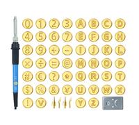 Holzbrennende Letras, letras que queman madera, juego de grabado de madera del alfabeto, herramienta de sello caliente, símbolos, números, herramientas de manualidades para quemar y tallar madera