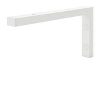 HOLZBRINK Escuadra para estanteria 30x15 cm HLA-B (1 ud.) | Escuadra metalica para encimera de lavabo baño, soporte estanteria de cocina, salón | Color: Blanco