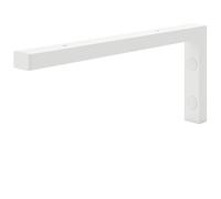 HOLZBRINK Escuadra para estanteria 35x15 cm HLA-B (1 ud.) | Escuadra metalica para encimera de lavabo baño, soporte estanteria de cocina, salón | Color: Blanco