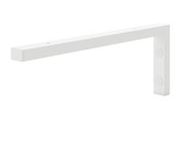 HOLZBRINK Escuadra para estanteria 40x15 cm HLA-B (1 ud.) | Escuadra metalica para encimera de lavabo baño, soporte estanteria de cocina, salón | Color: Blanco