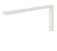 HOLZBRINK Escuadra para estanteria 45x20 cm HLA-B (1 ud.) | Escuadra metalica para encimera de lavabo baño, soporte estanteria de cocina, salón | Color: Blanco
