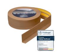 HOLZBRINK Rodapie PVC adhesivo 50x20mm, 25 m | Rodapie flexible para encimera cocina, esquineras pared de baño | Cantoneras adhesivas | Color: roble claro