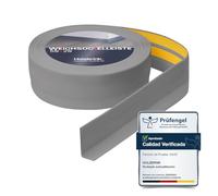 HOLZBRINK Rodapie PVC adhesivo 50x20mm, 5 m | Rodapie flexible para encimera cocina, esquineras pared de baño | Cantoneras adhesivas | Color: gris claro
