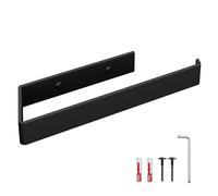 HOLZBRINK Soporte Papel Cocina Negro Mate 244x72 mm | Toalleros de baño, de Lavabo, de WC | Porta Rollos Cocina, Colgador de Toallas para el baño