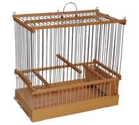 Holzkäfig Jaula para pájaros, jaula, tradicional, jilguero, pájaro cantor, hecha a mano (aprox. 52 x 40 x 26 cm)