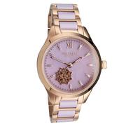 HOLZKERN Reloj de Pulsera automático para Mujer Kaleidoscopic Amatista/Cerámica