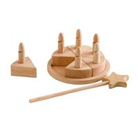 Holzkuchenspielzeug,Holzgeburtstagstorte | Gefälschte Kuchenspielzeuge - Kuchen-Spiel-Essen-Set Aus Holz, Geburtstagstorte, Rollenspiel-Kuchen-Set Für Kleinkinder