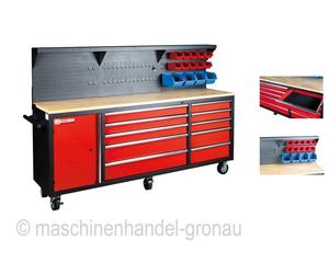 HOLZMANN Werkbank Wagen WEWA2130 - Carro de taller, carro de herramientas