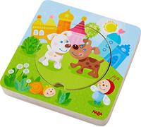Holzpuzzle Kunterbunte Tierkinder