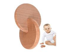 Holzrassel für Babys, Smooth Grip Toy sensorisches Spielzeug für