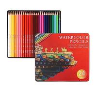 Holzsammlung 24 Lápices Acuarelables, Caja Lapices Colores Para Mezcla, capas y pintura de acuarela, Kit de Dibujo Profesional Coloreado para Adultos, Artistas Principiantes y Expertos#03