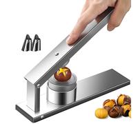 Holzsammlung Abridor de Castañas, Corta Castañas Multifuncional, Cascanueces en Acero Inoxidable, Pinza para Abrir Castañas Chestnut Open Clip Nut Crackers para Castañas Nueces y Otros Frutos Secos