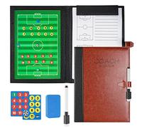 Holzsammlung Carpeta Táctica Fútbol Carpeta Táctica Personalizada Carpeta Táctica Entrenador Tablero Magnético Plegable para Entrenamiento de Fútbol Pizarra Magnetica con Borrador y Lapiceros