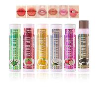 Holzsammlung Juego De BáLsamo Labial, Paquete De 6 De BáLsamo Labial TeñIdo, Humectante De Larga DuracióN, Brillo Labial Con Sabor A Fruta, Juego De Maquillaje De LáPiz Labial #03