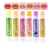 Holzsammlung Juego De BáLsamo Labial, Paquete De 6 De BáLsamo Labial TeñIdo, Humectante De Larga DuracióN, Brillo Labial Con Sabor A Fruta, Juego De Maquillaje De LáPiz Labial #04