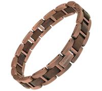 Holzwerk Pulsera de madera natural para hombre y mujer, pulsera de madera, pulsera de mujer, oro ajustable, incluye acortador de pulsera y caja de almacenamiento