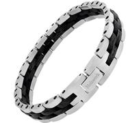 Holzwerk Sandasee - Pulsera de madera natural para hombre y mujer, color marrón y negro, ajustable, incluye acortador de pulsera y caja de almacenamiento, Mittelgroße, Madera, Sin piedra preciosa