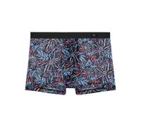 Hom Boxer Biscayne Boxer Briefs Hombre (1), Encaje Negro Sobreimpreso De Un Dibujo de Soles Abstractos y Mutlico, M