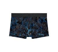 Hom - Boxer Corto Fremont Trunks para Hombre (Paquete de 1), Terciopelo Devorado en Azul y Negro, XXL