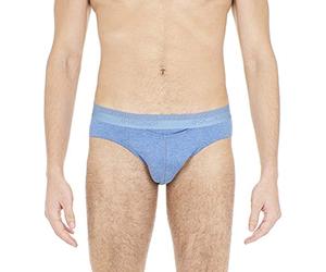 Hom Ho1 Basic Mini Briefs Ho1, Braguita Hombre, Azul (Bleu Chiné 0054), Medium