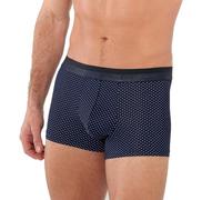 HOM Hombre MAX Ropa Interior Not Applicable, Micro Motivo Blanco Impreso sobre Un Fondo Azul Marino, M