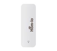 Hom-Io | Sensor de Temperatura y Humedad WiFi, Termómetro e Higrómetro, Control Ambiental Inteligente Compatible con Google y Alexa y con Aplicación Dedicada, Color Blanco